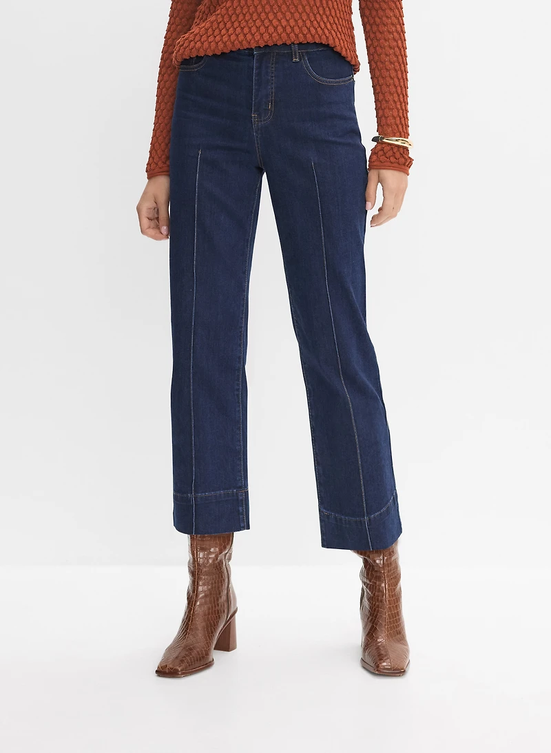 Jean gaucho à jambe large