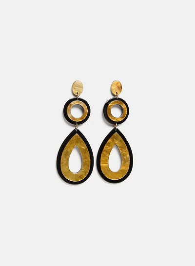 Boucles d'oreilles pendantes à 3 étages