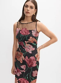 Floral Mesh Dress