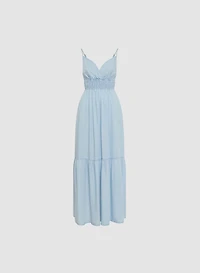 Tiered Tencel Maxi Dress