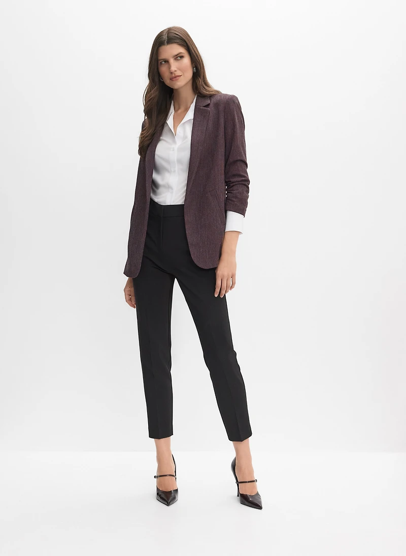 Tweed 3/4 Sleeve Blazer