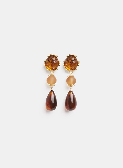 Boucles d'oreilles pendantes à perles