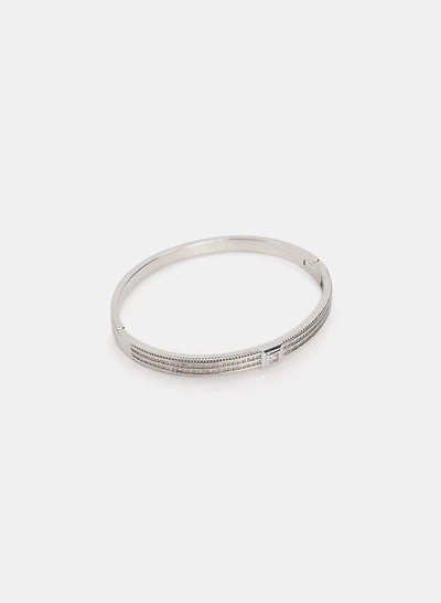 Crystal & Stone Bangle Bracelet