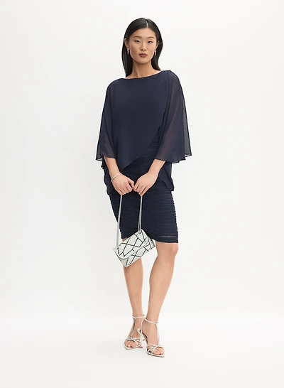 Joseph Ribkoff - Chiffon Overlay Dress