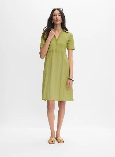 Robe à col chemisier