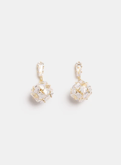 Square Cubic Zirconia Earrings