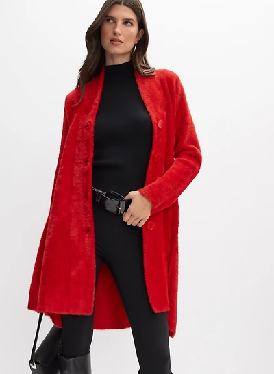 Joseph Ribkoff - Long Faux-Fur Coat