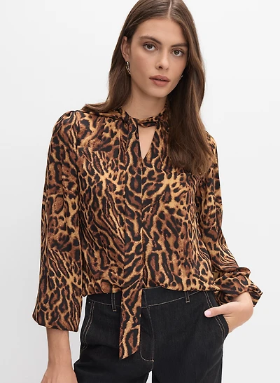 Joseph Ribkoff - Blouse à motif animal en chiffon