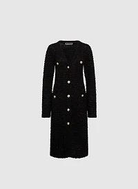 Long Tweed Cardigan