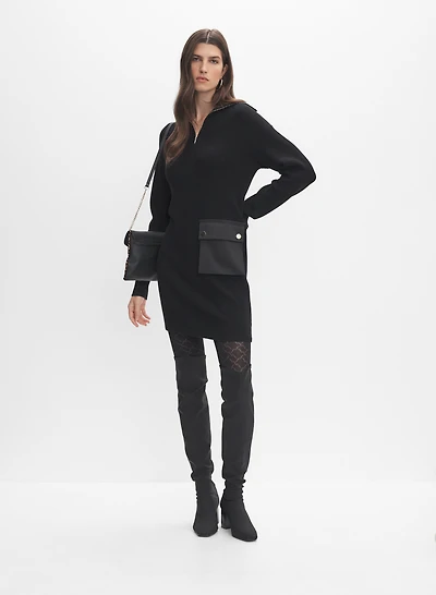Knit Cargo Pocket Dress