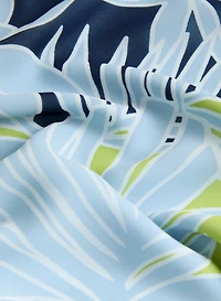 Sleeveless Palm Print Blouse