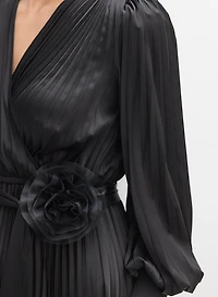 Joseph Ribkoff - Pleated Satin Dress