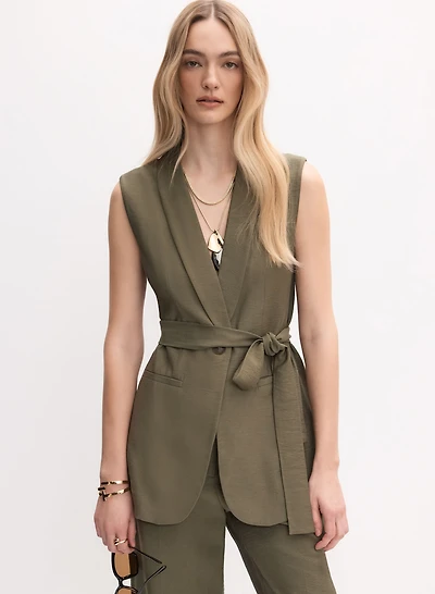 Long Belted Vest