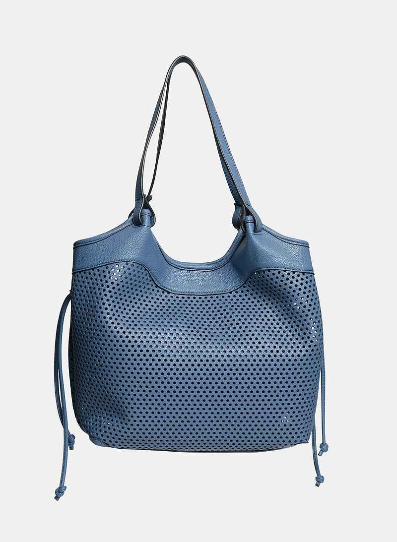 Perforated Drawstring Handbag