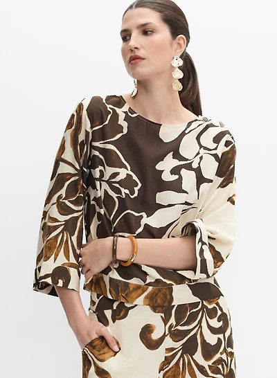 Blouse à motif floral