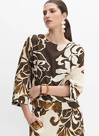 Blouse à motif floral