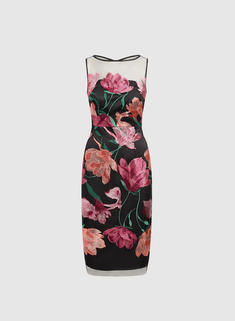 Floral Mesh Dress