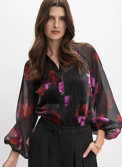 Floral Organza Blouse