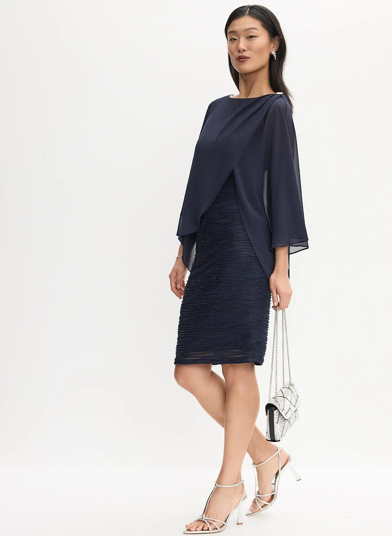 Joseph Ribkoff - Chiffon Overlay Dress