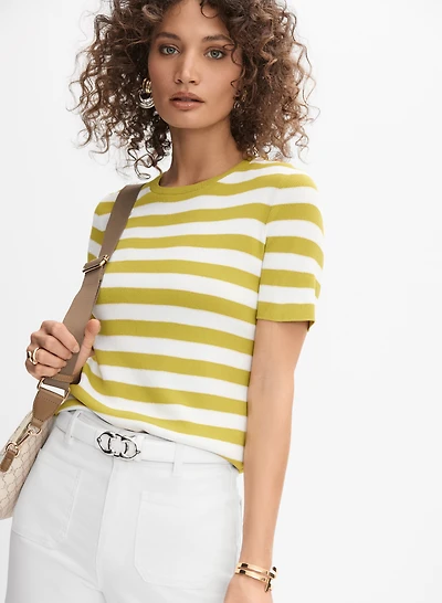 Stripe Knit Pullover