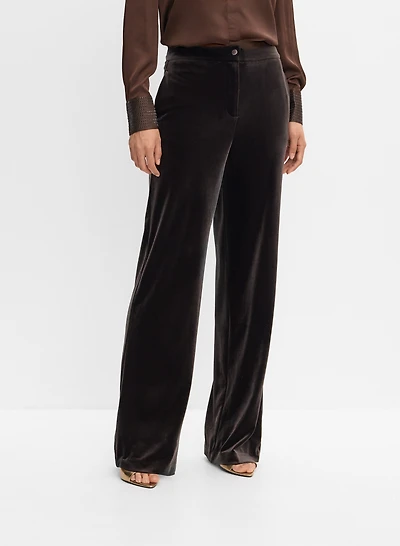 Pantalon en velours à jambe large
