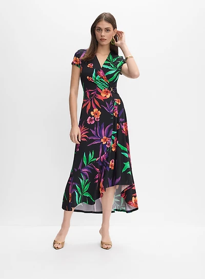 Joseph Ribkoff - Robe florale asymétrique