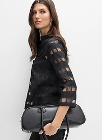 Joseph Ribkoff - Sheer Check Swing Jacket