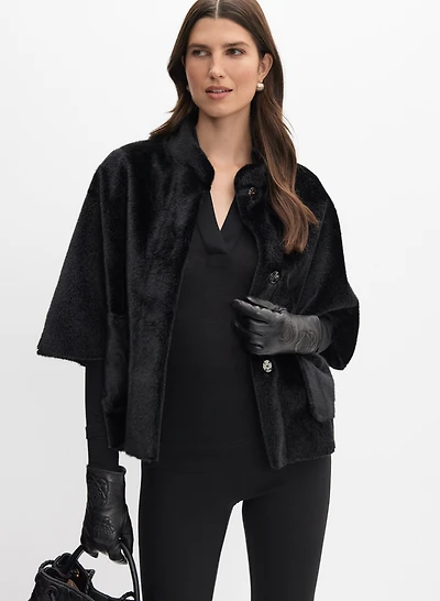 Veste surdimensionnée en fausse fourrure