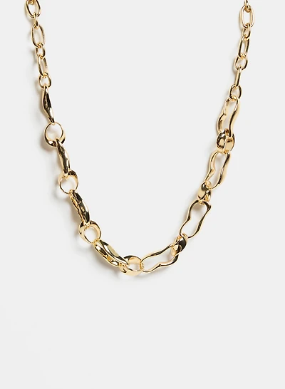 Collier à maillons irréguliers