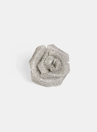 Broche à fleur et pierres