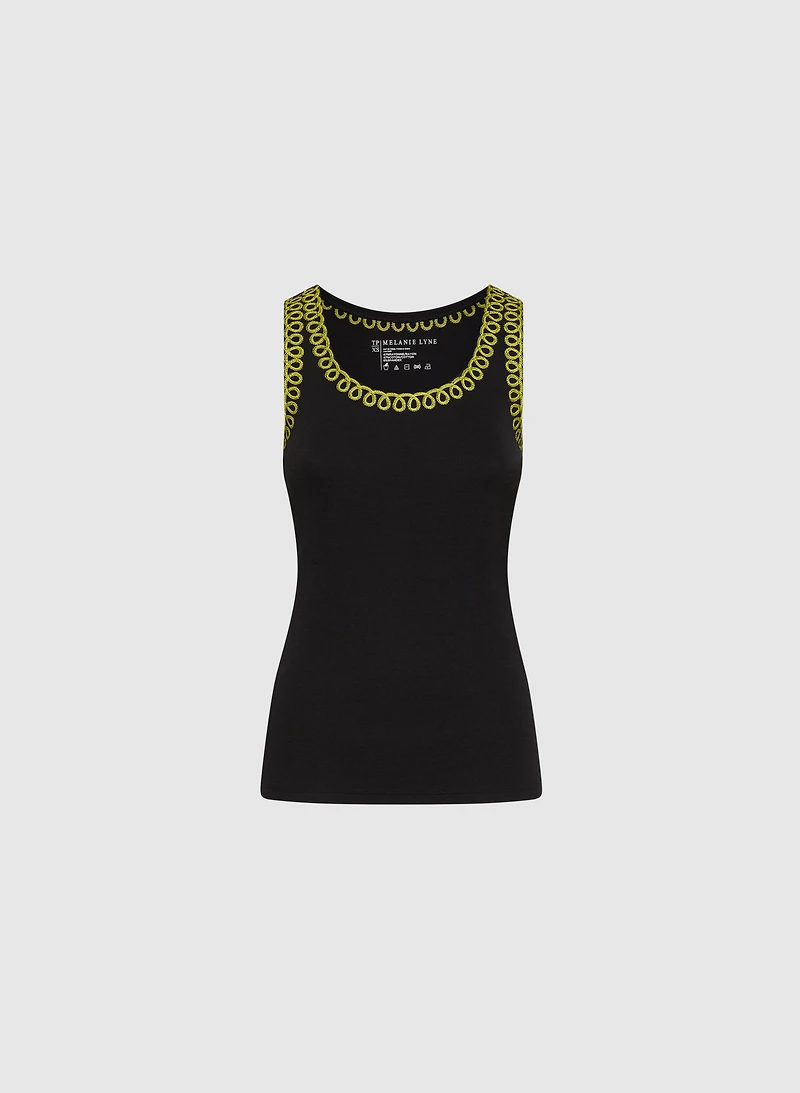 Embroidered Tank Top