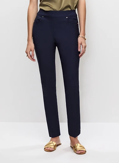 Pantalon à jambe étroite enfiler