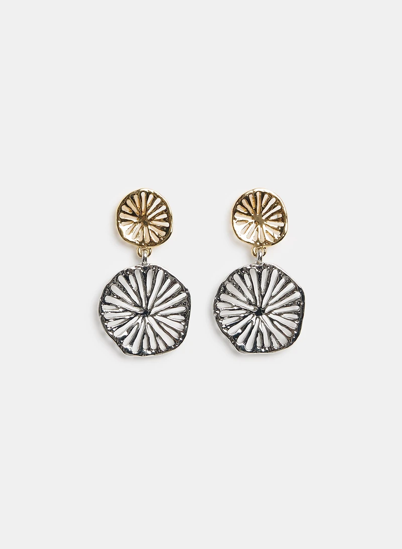Two-Tone Earrings