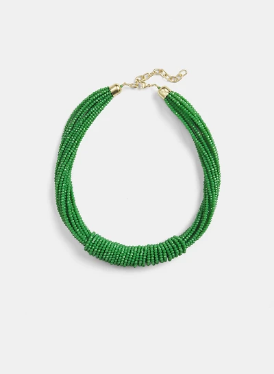 Multi-Row Bead Necklace