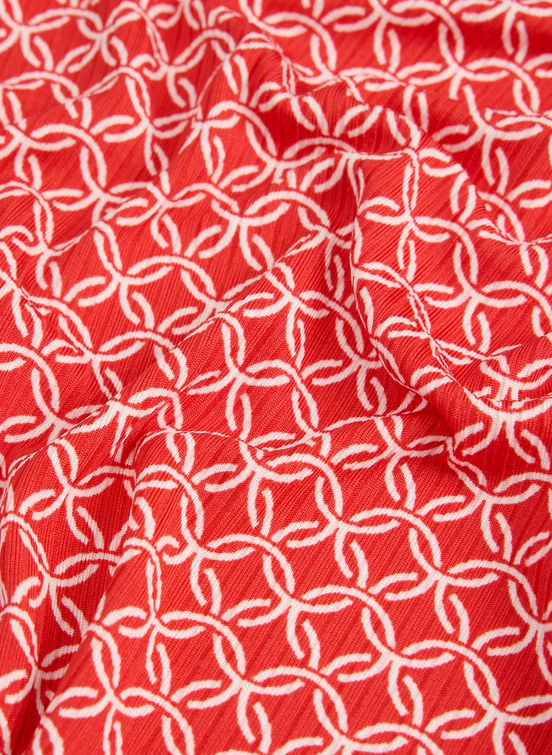 Geometric Print Top