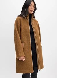 Manteau en laine bouillie