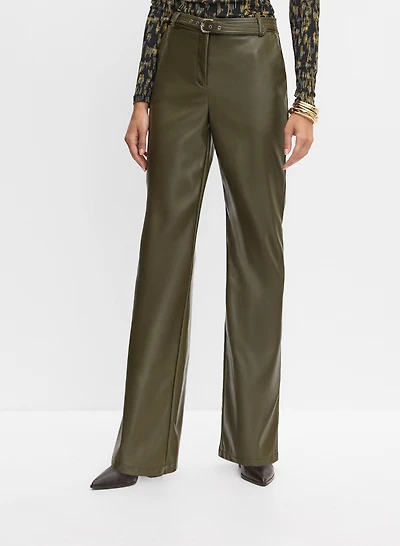 Pantalon en cuir végane