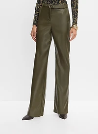 Pantalon en cuir végane