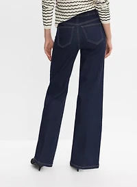 Jean structuré à double boutons