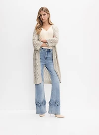 Joseph Ribkoff - Embellished Tricot Knit Cardigan