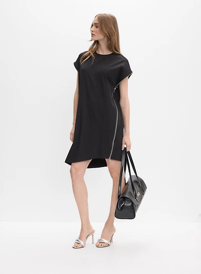 Asymmetric Zip Dress