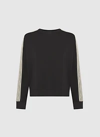 Striped Tape Detail Top