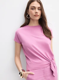 T-shirt à ourlet noué