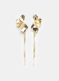 Floral Chain Drop Earrings