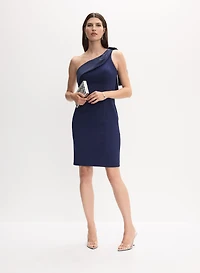 Alex Evenings - Satin Detail One-Shoulder Dress