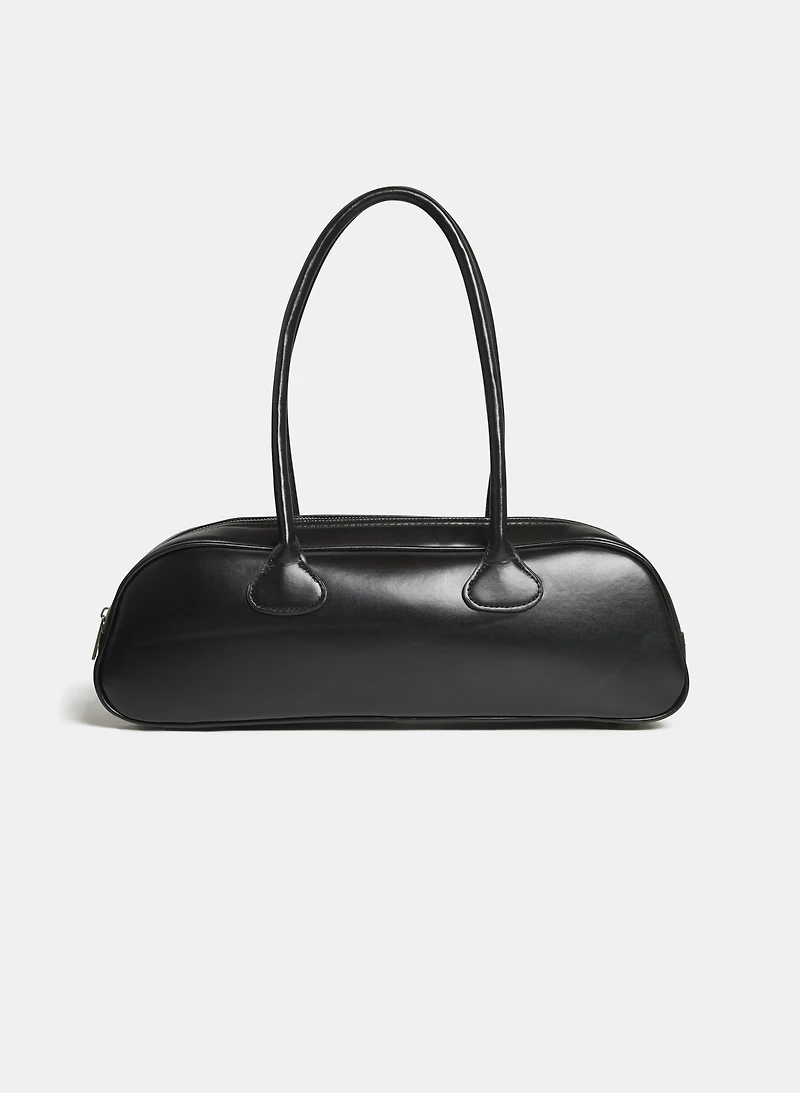 Vegan Leather Baguette Bag