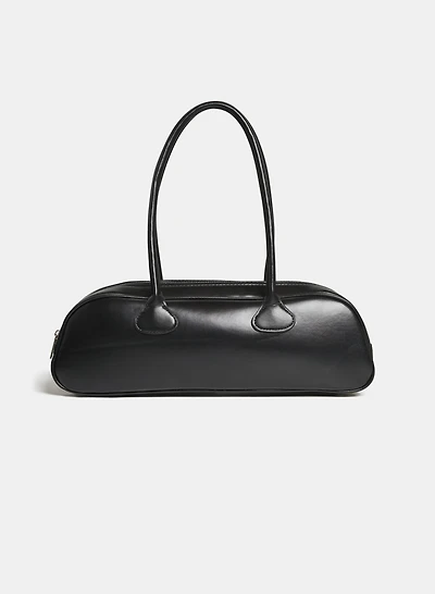 Vegan Leather Baguette Bag