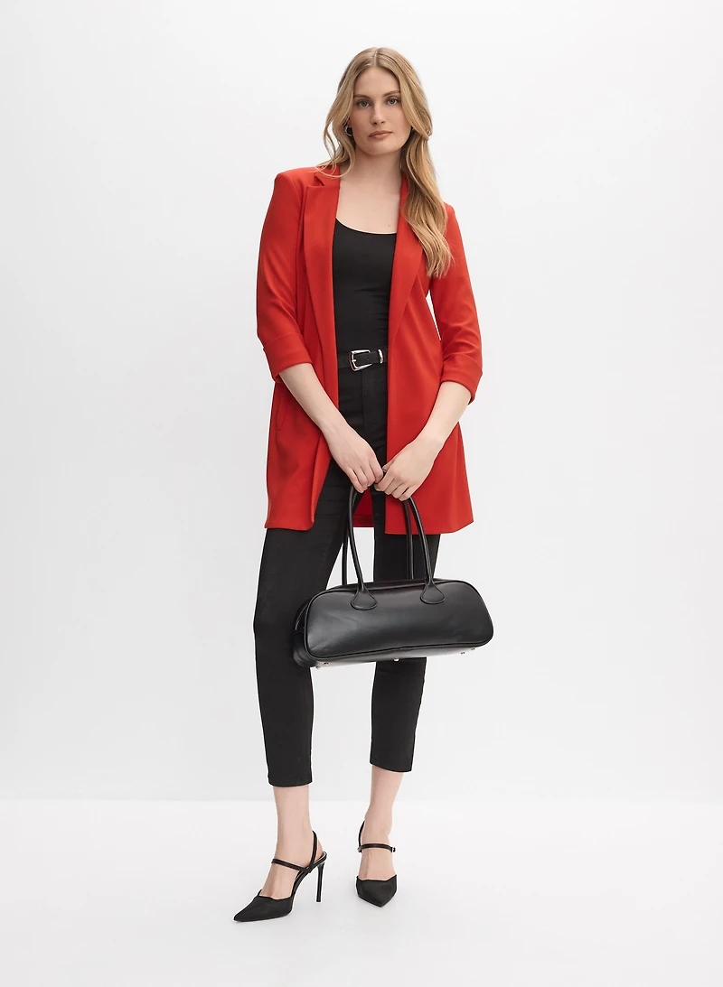 Blazer ouvert à manches 3/4