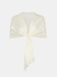 Foulard oblong à franges