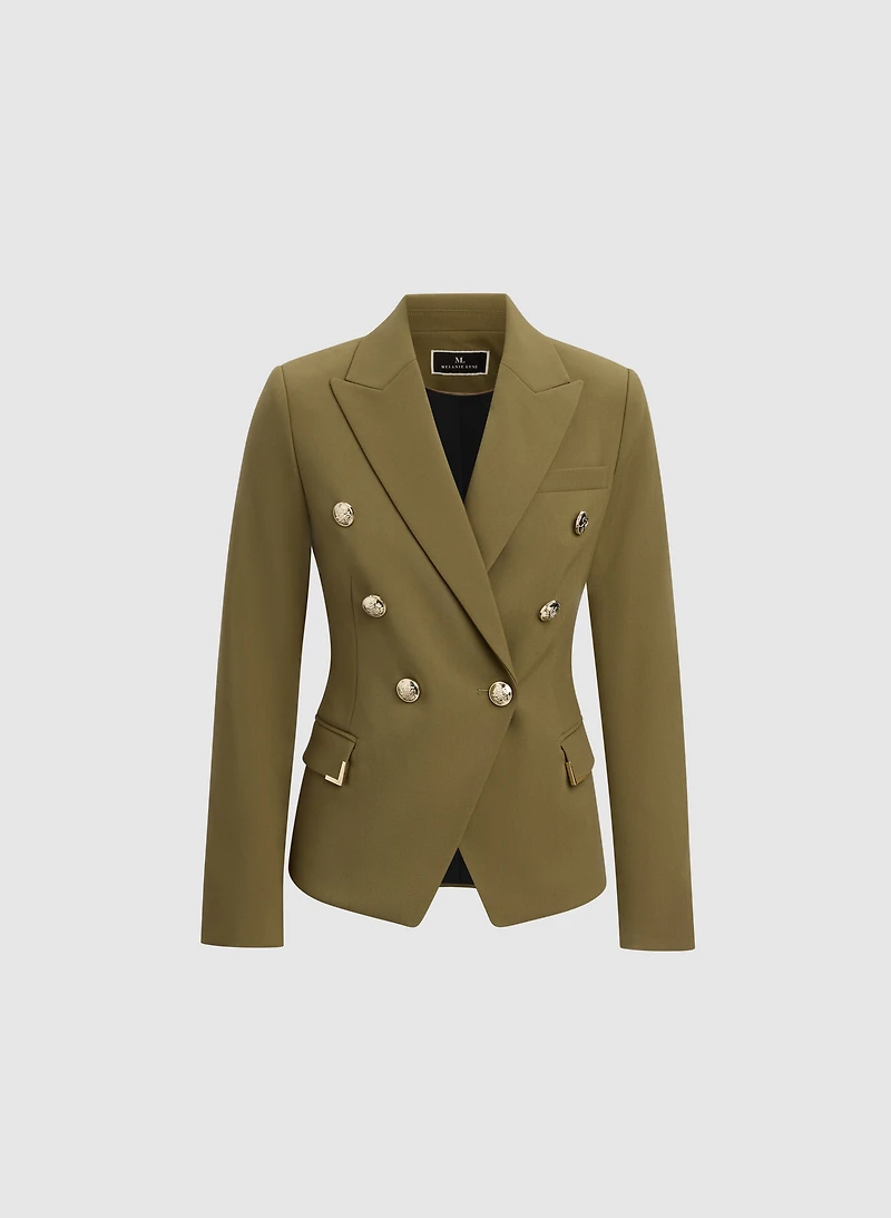 Peaked Lapel Blazer